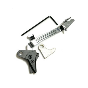 ALL METAL V3 GLOCK FRT TRIGGER KIT - Aluminum Glock V3 Shoe + Bar + Rounded Curved Steel Trip
