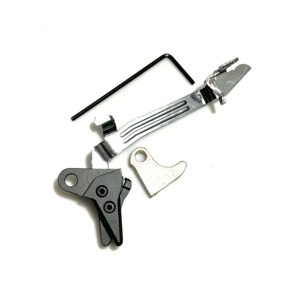 GLOCK FRT V3 6061 ALUMINUM TRIGGER SHOE & BAR KIT, Gen 1 2 3 4, 9mm, .40, .357
