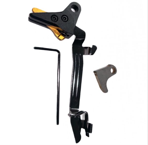 GLOCK FRT V3 6061 ALUMINUM TRIGGER SHOE & BAR KIT, Gen 1 2 3 4, 9mm, .40, .357