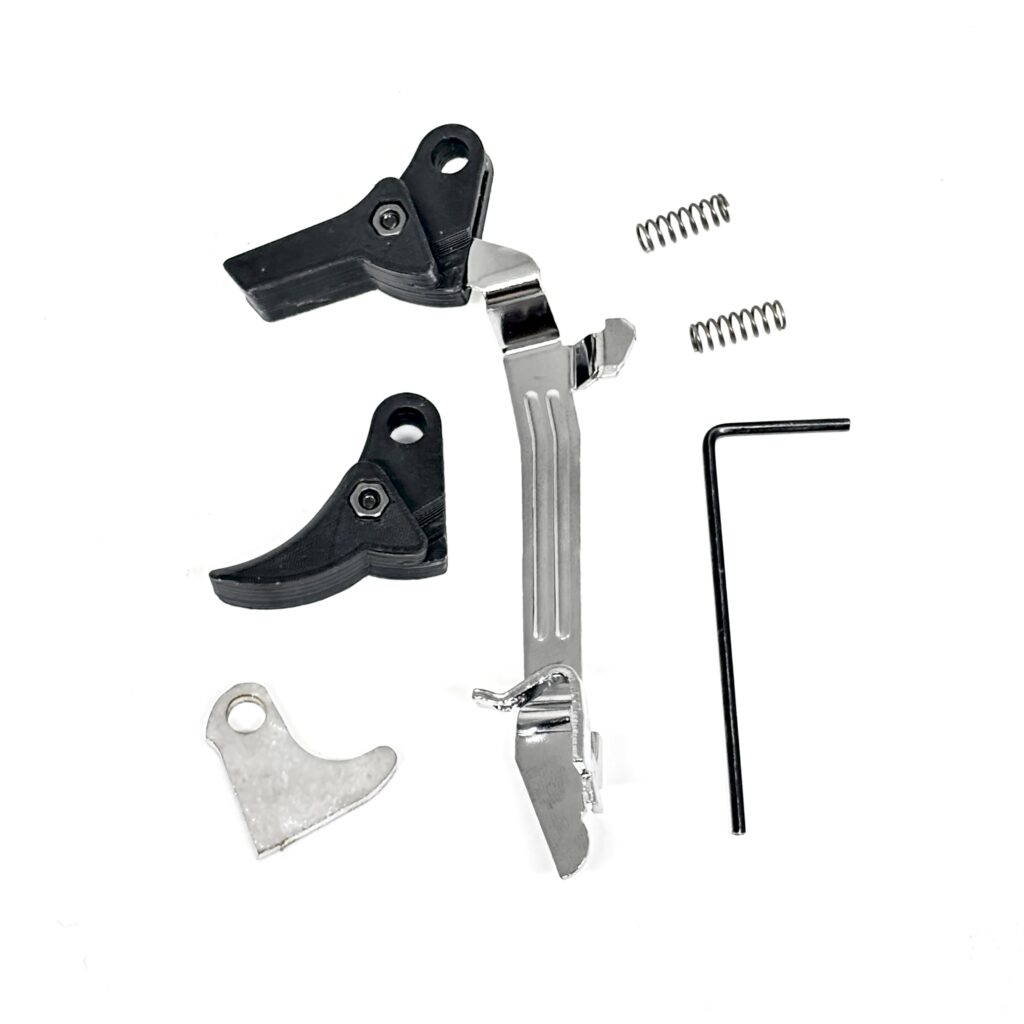For Glock Polymer FRT V2 Trigger Bar Kit - (1) Reset Trip (2) Trigger Shoes (1) Bar (2) Springs