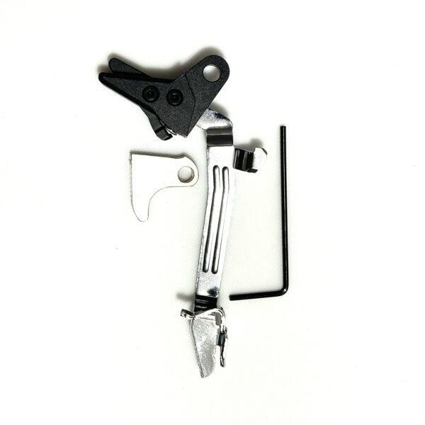 GLOCK FRT V3 6061 ALUMINUM TRIGGER SHOE & BAR KIT, Gen 1 2 3 4, 9mm, .40, .357
