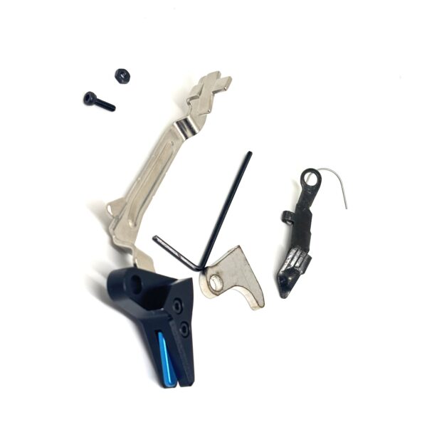 GLOCK FRT V3 6061 ALUMINUM TRIGGER SHOE & BAR KIT, Gen 5, Gen 6, 9MM .40 .357