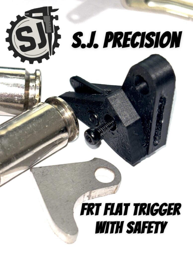 For Glock 2 Pack Polymer FRT V3 Trigger Shoe Kit with Safety and Curved Steel Trip