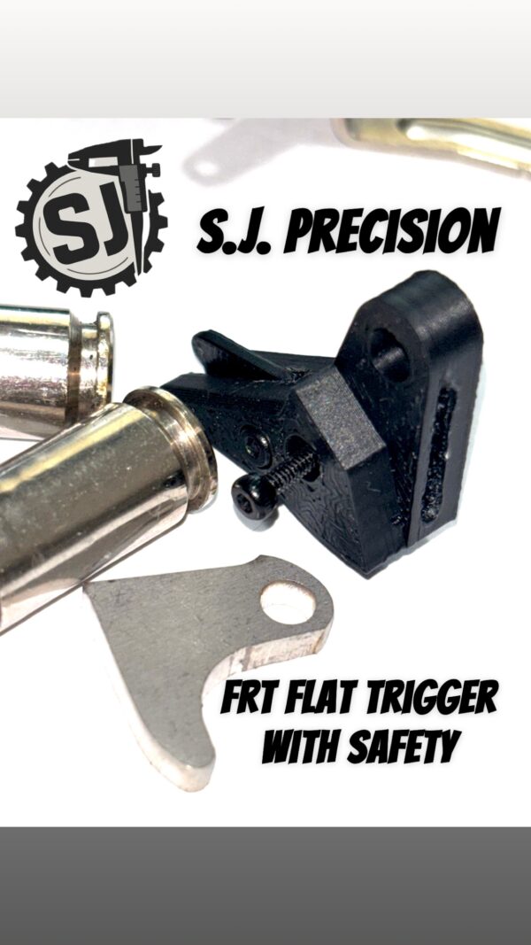Glock FRT Polymer V3 Trigger Shoe Kit with Safety and Curved Steel Trip for All Glocks - Black