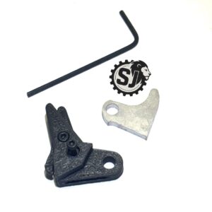 GLOCK FRT POLYMER V3 Trigger Shoe Kit with Safety and Curved Steel Trip for 17 19 20 21 22 26 27