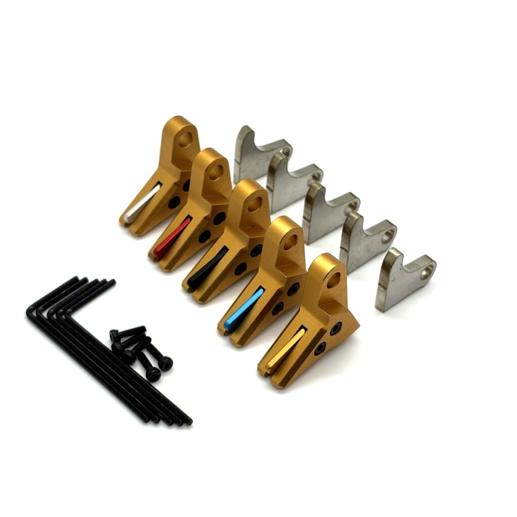 For Glock 43 43X 48 FRT V3 Trigger Bar Complete Kit / 6061 Aluminum Shoe + Slimline Bar + Steel Curved Trip