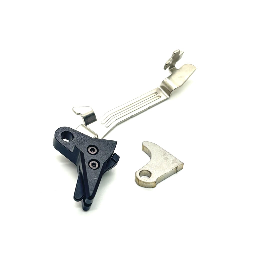 For Glock 43 43X 48 FRT V3 Trigger Bar Complete Kit / 6061 Aluminum Shoe + Slimline Bar + Steel Curved Trip