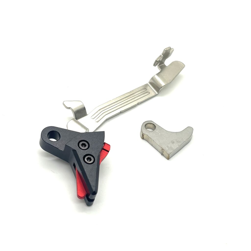 For Glock 43 43X 48 FRT V3 Trigger Bar Complete Kit / 6061 Aluminum Shoe + Slimline Bar + Steel Curved Trip