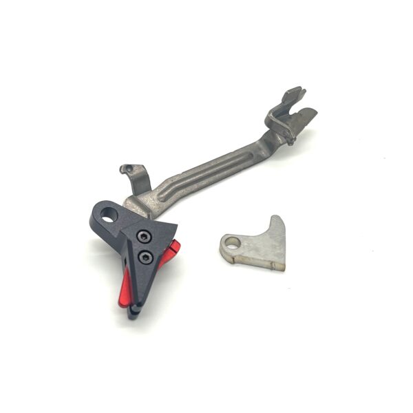 GLOCK FRT V3 6061 ALUMINUM TRIGGER SHOE & BAR KIT, Gen 1 2 3 4, .45ACP, 10mm (OEM Glock Trigger Bar SP01194)
