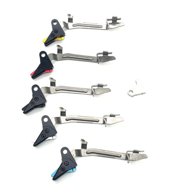 GLOCK FRT V3 6061 ALUMINUM TRIGGER SHOE & BAR KIT, Gen 1 2 3 4, .45ACP, 10mm (OEM Glock Trigger Bar SP01194)