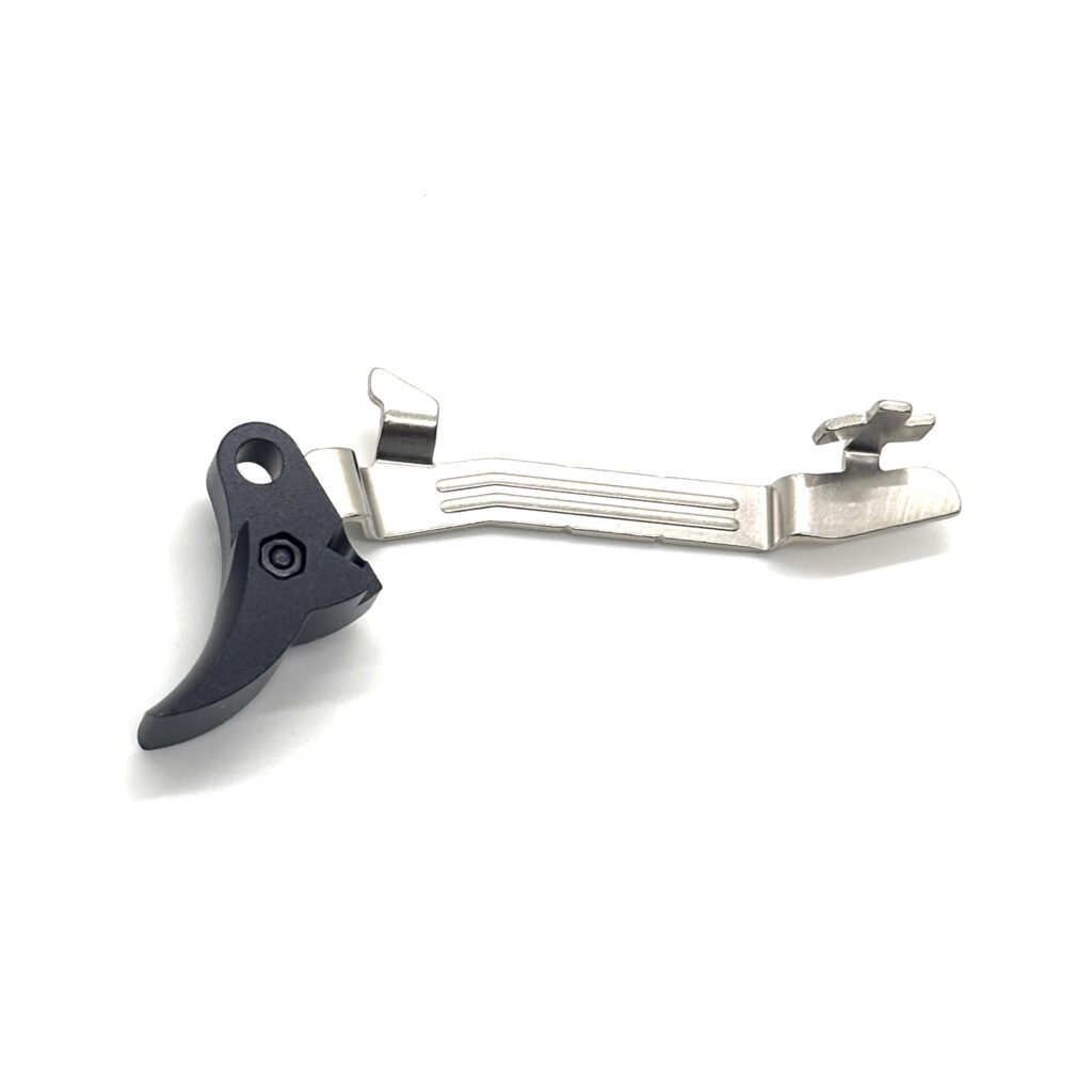 For Glock 43 43X 48 FRT V2 DROP IN Trigger Bar Kit / Flat or Curve Aluminum Shoe w/ Steel Curved Trip