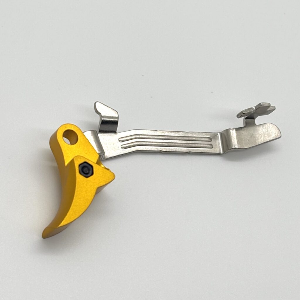 For Glock 43 43X 48 FRT V2 DROP IN Trigger Bar Kit / Flat or Curve Aluminum Shoe w/ Steel Curved Trip