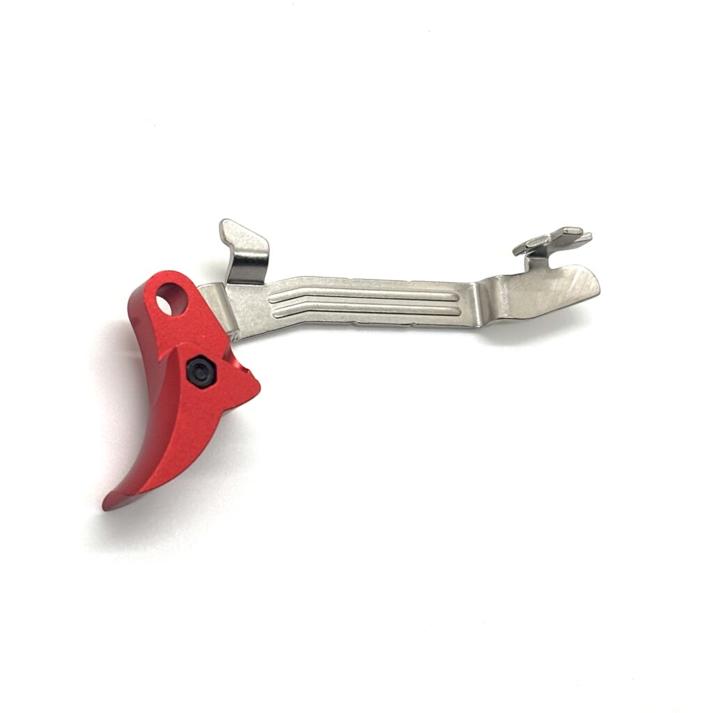 For Glock 43 43X 48 FRT V2 DROP IN Trigger Bar Kit / Flat or Curve Aluminum Shoe w/ Steel Curved Trip