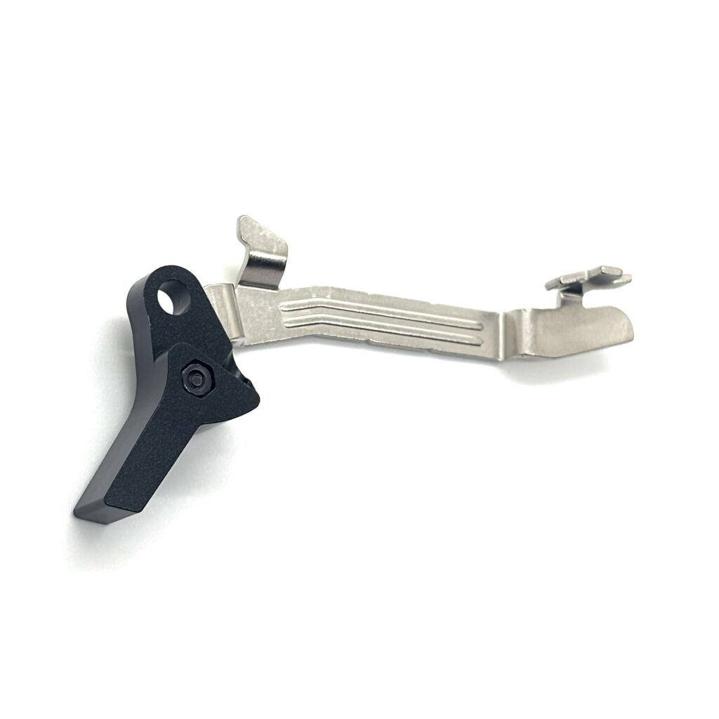 For Glock 43 43X 48 FRT V2 DROP IN Trigger Bar Kit / Flat or Curve Aluminum Shoe w/ Steel Curved Trip