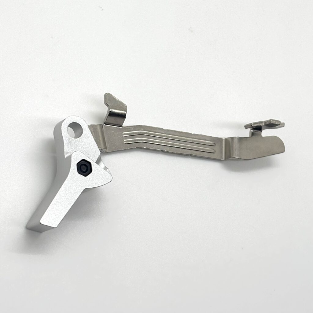 For Glock 43 43X 48 FRT V2 DROP IN Trigger Bar Kit / Flat or Curve Aluminum Shoe w/ Steel Curved Trip