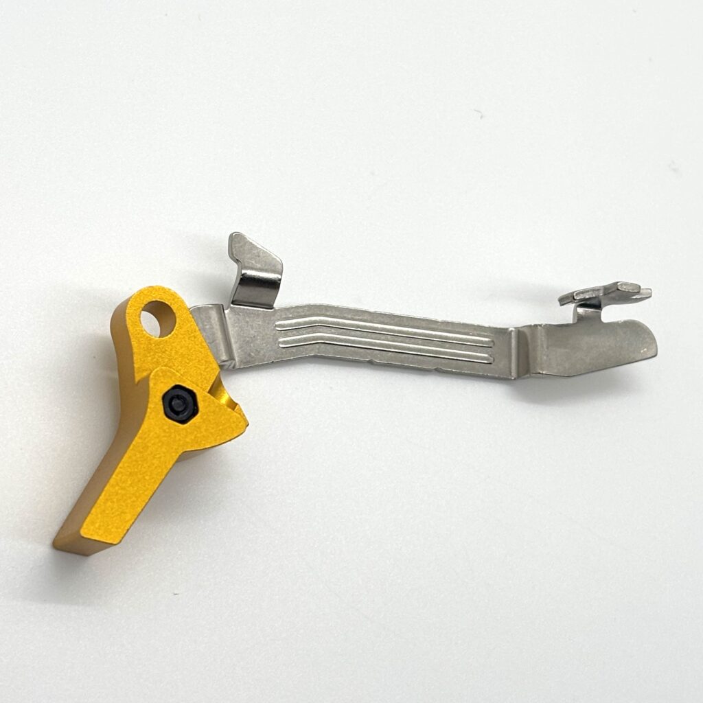 For Glock 43 43X 48 FRT V2 DROP IN Trigger Bar Kit / Flat or Curve Aluminum Shoe w/ Steel Curved Trip