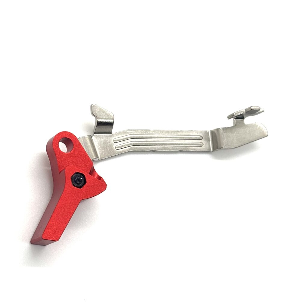 For Glock 43 43X 48 FRT V2 DROP IN Trigger Bar Kit / Flat or Curve Aluminum Shoe w/ Steel Curved Trip