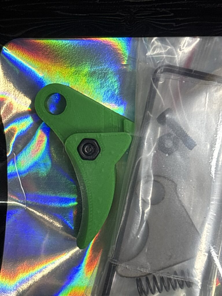 For Glock Polymer FRT V2 Trigger Shoe Kit - Curved Green