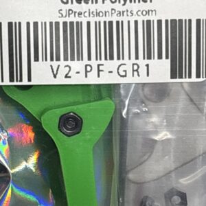 For Glock Polymer FRT V2 Trigger Shoe Kit - Flat Green - Image 1