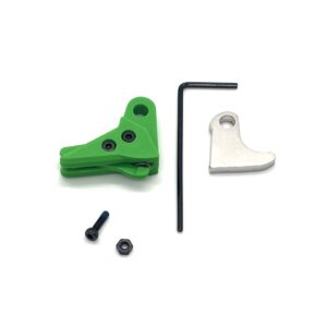 For Glock FRT Polymer V3 Trigger Shoe Kit with Safety and Curved Steel Trip for Gen 1-4 Glocks - Green - Image 1