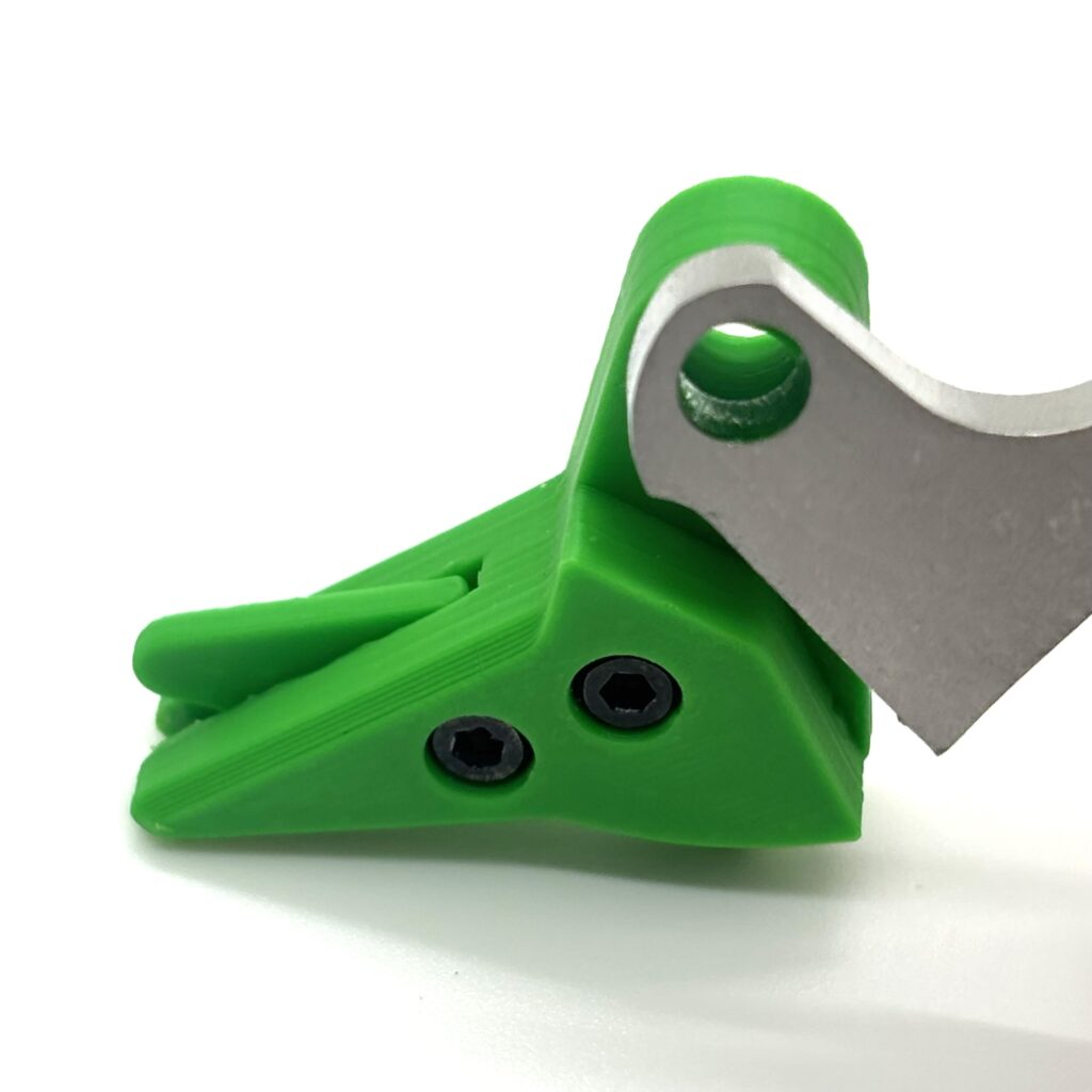 For Glock FRT Polymer V3 Trigger Shoe Kit with Safety and Curved Steel Trip for Gen 1-4 Glocks - Green