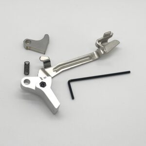 GLOCK FRT V2 6061 ALUMINUM TRIGGER BAR KIT, SILVER FLAT, GEN 1 2 3 4, 9mm, .40, .357 - Image 2