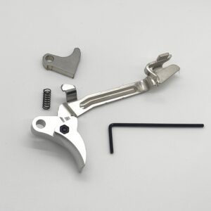 GLOCK FRT V2 6061 ALUMINUM TRIGGER BAR KIT, SILVER CURVE, GEN 1 2 3 4, 9mm, .40, .357 - Image 2