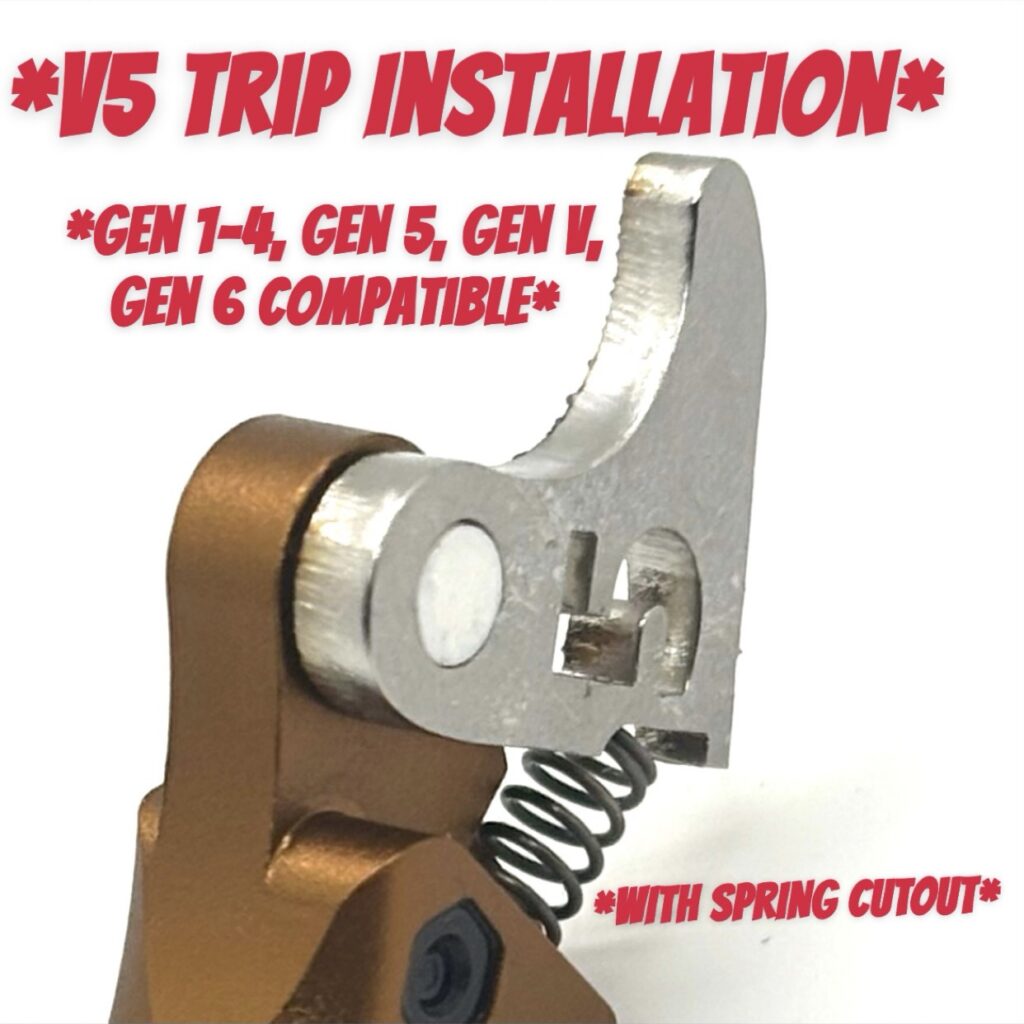 For Glock FRT V5 V2 GSPOT Curved Trips 304 316 Stainless Steel Trip